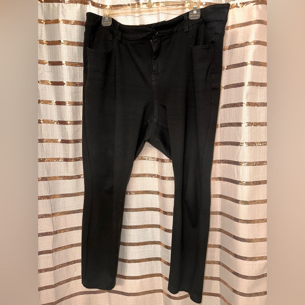 Torrid black skinny works pants